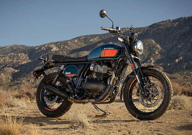Foto de moto scrambler Royal Enfield 650 ecuador